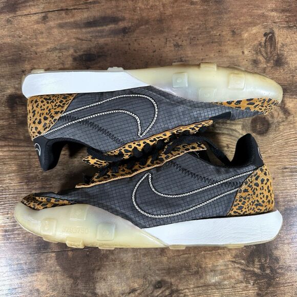 Size 11 - Nike Waffle Racer 2X Leopard Black Gray White DC9208-001 USED - Picture 4 of 7